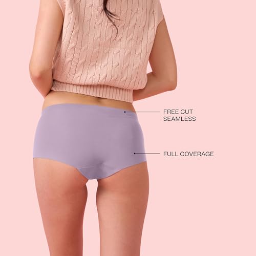 Image of Enamor Innovations Invisi, All Day Comfort, Mid Waist Boyshorts Panty for Women - No Visible Panty Lines, Breathable, Sweat Wicking, Free Cut, Full Coverage - PS40