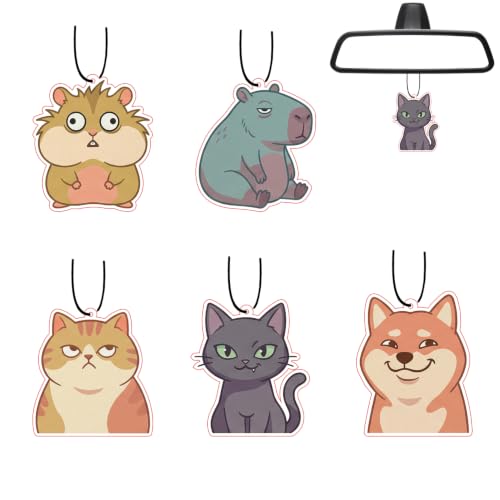 Image of Cute Car Air Fresheners -, Car Hanging Accessory, Home Decoration, Fresh Room, Bathroom, Closet, Gift for Men and Women（5pcs ）