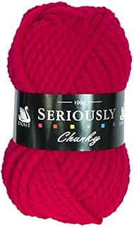 Cygnet SERIOUSLY CHUNKY Knitting Acrylic Yarn / Wool 100g - 1206 Bright Red