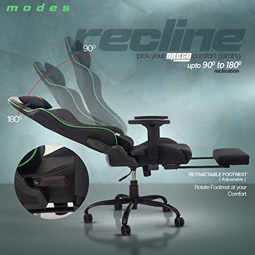 BAYBEE Drogo Multi-Purpose Ergonomic Gaming Chair 7 Way Adjustable Seat 3D Armrest, Head & Lumbar Support Pillow Home & Office Chair with Full... - Image 5
