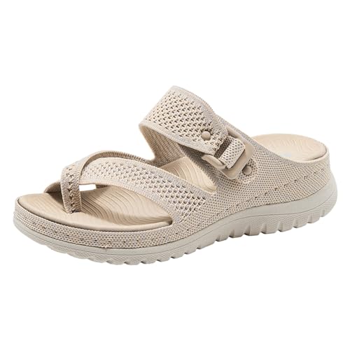 Sandales pour femmes argentées chaussures décontractées tendance à bout ouvert