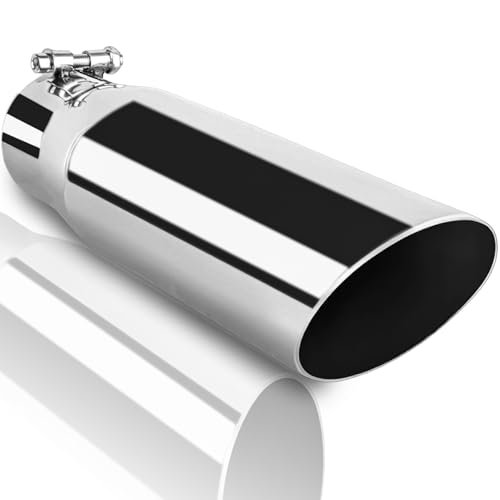 Image of 2.75 inch Stainless Steel Inlet Exhaust Tip, 3.5 inch Outlet 12 inch Length