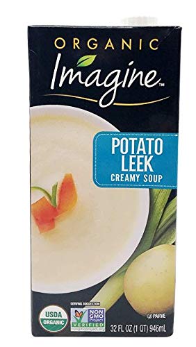 Miniatura 4 de Imagine Organic Soup Variety Pack Puerro cremoso de patata, brócoli, guisantes dulces, súper verdes, 32 onzas (paquete de 4) L8