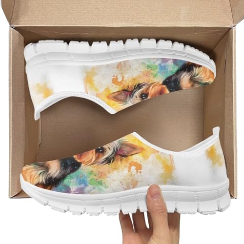 Image of Jeiento Cute Dog Women's Casual Slip On Shoes Loafers Sneakers for Women