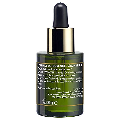 La Provençale, The Oil de Jouvence Night Serum, Organic Certified Facial Care, Organic Olive Oil AOC Provence - Image 2