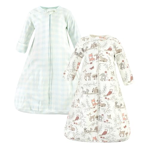 Image of Hudson Baby Unisex Baby Cotton Long-Sleeve Wearable Sleeping Bag, Sack, Blanket