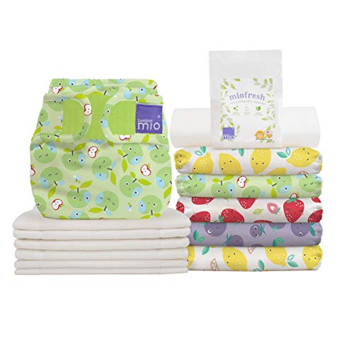 Bambino Mio, mioduo set de pañales reutilizables, ensalada de fruta, talla 1 (