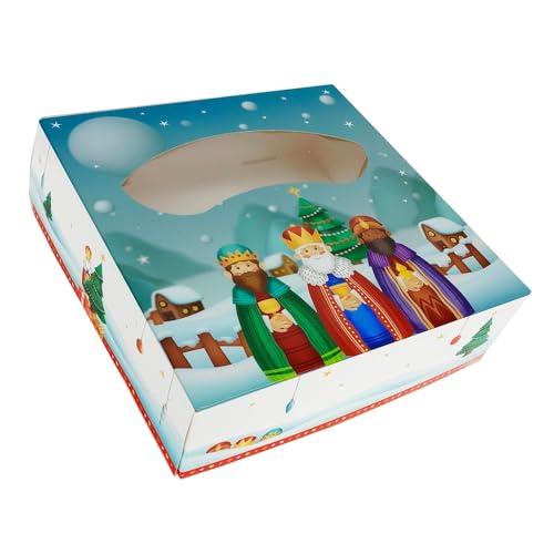 GLOTOMANIA SL CAJAS PARA ROSCON DE REYES MAGOS 23 x 8 CM (5 UNIDADES)