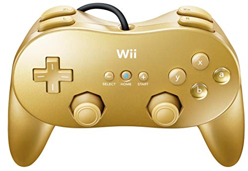 Image of Wii Classic Controller Pro - Gold (Renewed)