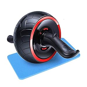 GROSSē AB Wheel Roller, Exerciser Abdominal Press Wheel Pro with knee Pad Portable Equipment for Home Exercise Muscle Strength Fitness (Random Color) (Single Wheel Ab Roller)