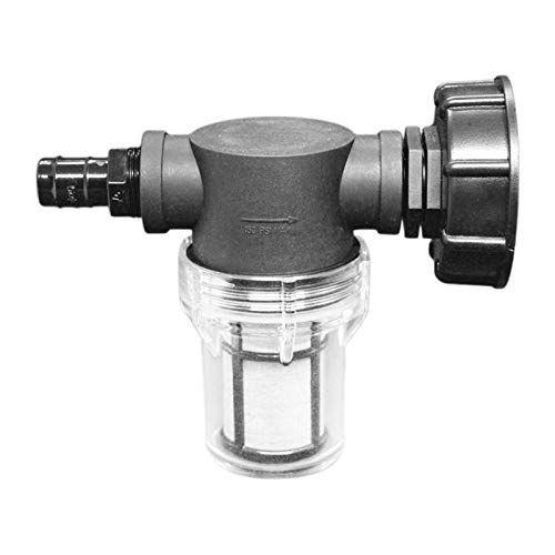 QIEZI Conector de Barril de tonelada de actualizaci�n con Filtro, Adaptador de Manguera de jard�n, Conector no t�xico, Conector de Salida de Tanque de Agua IBC
