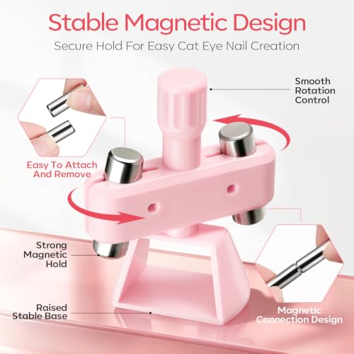 Image of modelones Cat Eye Magnet for Glass Bead Cateye Fall Gel Polish Nail Stuff