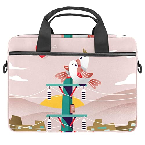Maletín para portátil 13.3 Moon Day bolso de hombro ideal para la universidad y cafeterías