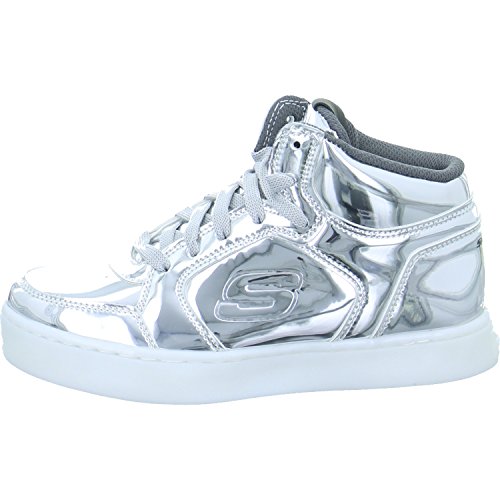 Product Image of the Skechers Kids Energy Lights Eliptic Sneaker,3.5 M US Big Kid,Silver
