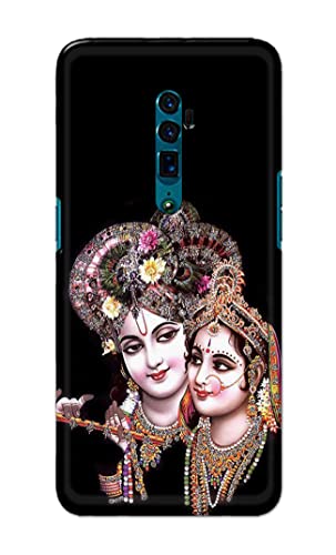 Image of PRINTFIDAA� Printed Hard Back Cover Case for Oppo Reno 10x Zoom Back Cover (Radha Krishna) -2808