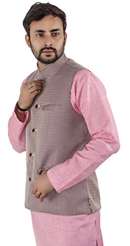 Image of Maharaja Men's Cottin Blend Nehru /Modi Jacket - Waist Coat for Men[6 Varients]
