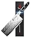 TUO Vegetable Meat Cleaver Knife - 7 inch Chinese Chef's Knife High Carbon Stainless Steel - Kitchen Knife with G10 Full Tang Handle - Black Hawk-S Japanese Cleaver Knives Including Gift Box