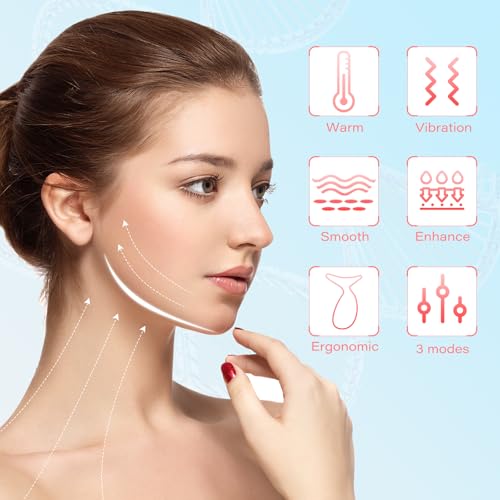 Red Light Therapy Device for Face & Neck Facial Massager for Skin Care 3 in 1 Facial Tools Face Sculpting Device Skin Tensions Reduce Skin Boosting - Image 3
