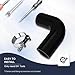 Endure 90 Degree Elbow Coupler Silicone Hose 4-Ply, 1.5-Inch(38mm), Couplers for High Performance Vehicles, Intake Piping, Length(102mm), Thickness (5mm), Automotive Silicone Hose - Black