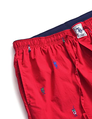 Image of U.S. POLO ASSN. Men's IYAD Printed Mid Rise Cotton Lounge Pants
