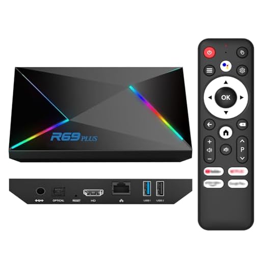 Android TV Box 2025, Android 14.0 TV Box 2GB RAM 16GB ROM 1000M Ethernet WIFI6 Android Box 4K 6K 8K HDR10 R69 Plus H728 Octa-core 3D Smart TV Box Supporto 2.4G 5.8G Dual WiFi BT5.0 USB 3.0