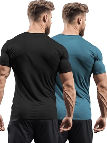 Image of 3Colours RGB Active Fit Men's Sports T-Shirt - Lightweight Quick Dry Polyester Gym & Running Wear-Shake