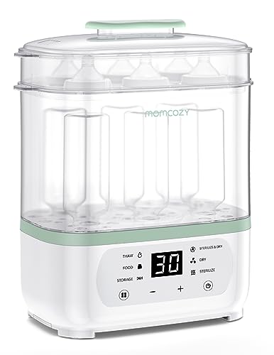 Image of Momcozy Bottle Sterilizer and Dryer, 8-in-1 Electric Steam Baby Bottle Sterilizer for Baby Bottles, Baby stuffs & Breast Pump Accessories