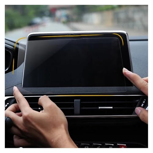 Verre de protection d'écran navigation Peugeot 3008 finition premium en verre trempé