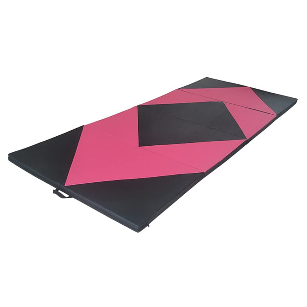 Tappetino Pieghevole Ginnastica Materassino da Ginnastica con Cuciture Bicolore, Tappetino per Esercizi Fitness Pieghevole in Quattro Pieghe, per Ballare, Praticare Arti Marziali, Yoga