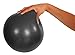 MVS Ballon 17 – 19 cm souple + 2 bouchons + paille, pilates gymnastique Yoga Gym Soft Over Ball – Noir