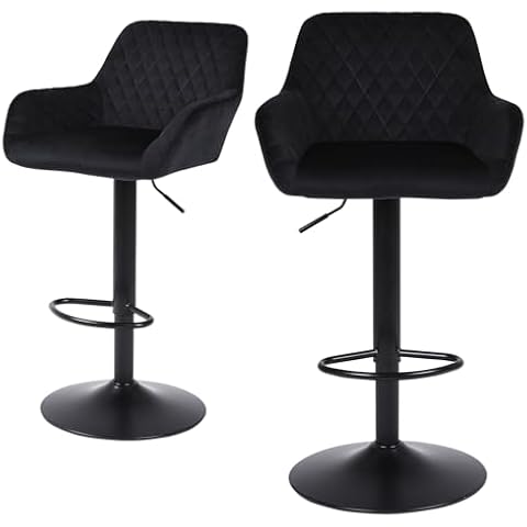 ralex-chair Height Adjustable Velvet Bar Stools Cover