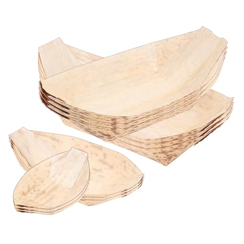 Platos desechables con forma de bote para sushi 40pcs miniatura 7