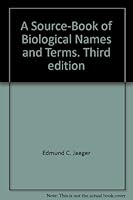 A source-book of biological names and terms B0007FI2A8 Book Cover