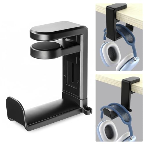 SJACXANM Support Casque Bureau, Support Casque avec Crochet Pivotant à 360°, SupportCasque Gamer, Réglable Porte CasquePour Bureaux D'ordinateur, Tous Types...