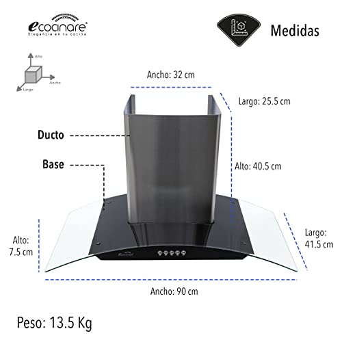 La Mejor comparativa de Campana para cocina 90 cm los más recomendados. 10 Imagen adicional