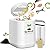 Electric Composter for Kitchen,4.2L Smart Compost Bin with 2 Carbon Filters,Quick Composting Machine Turn Food Waste to Fertilizer,Odorless/Auto-Cleaning/Outdoor&Indoor Countertop Food Waste Compost