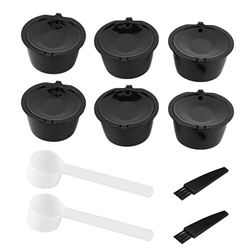 VGEBY Set de Filtros de Cápsulas de Café Reutilizables para Máquinas con Material No Tóxico Fácil de Limpiar 6 Unidades