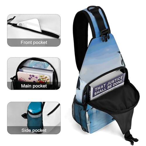 Bolso bandolera casual para viaje y senderismo miniatura 4