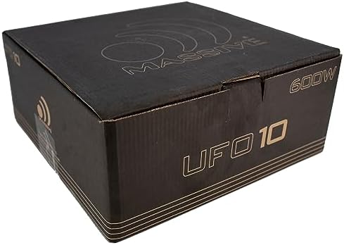 Massive Audio UFO10 10 Inch Shallow Subwoofer - High Powered 600 Watt Shallow Mount Subwoofer 2.5 inch Voice Coil and Dual 4 Ohm. Thinnest Car Subwoofer with a Clean Deep Bass Sound! Sold Individually - 4