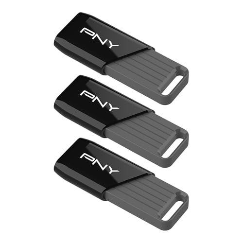 Image of PNY 128GB Attache X USB 3.2 Gen 1 Flash Drive, Advanced Performance Up to 130MB /s Read, Everyday Data Store & Transfer, Reliable Portable Storage, Durable, Type-A, Computers, Laptops, Desktops, 3-Pack