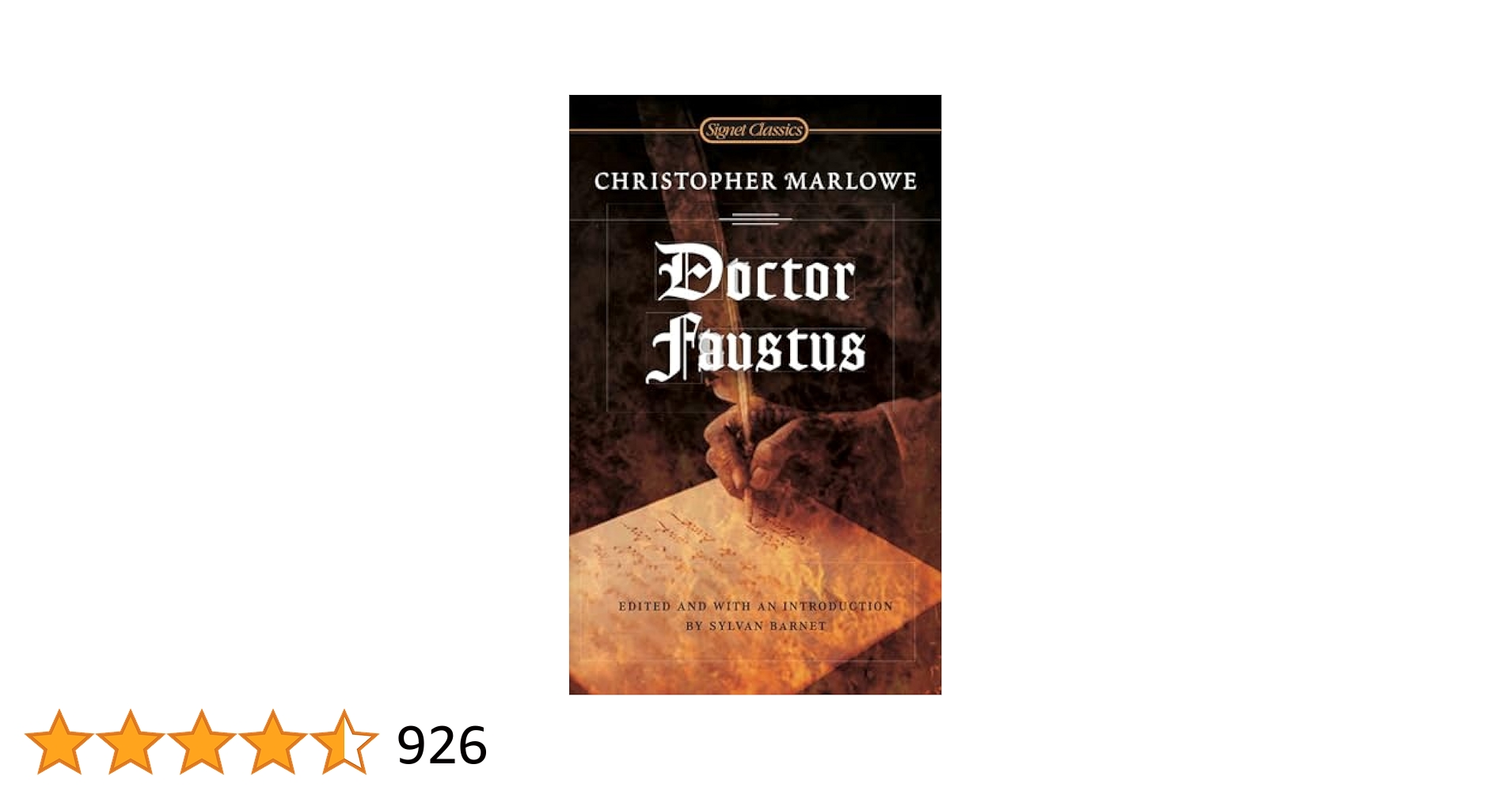 希少　Doctor Faustus - Christopher Marlowe Doctor Faustus: Marlowe, Christopher, Barnet, Sylvan, Barnet