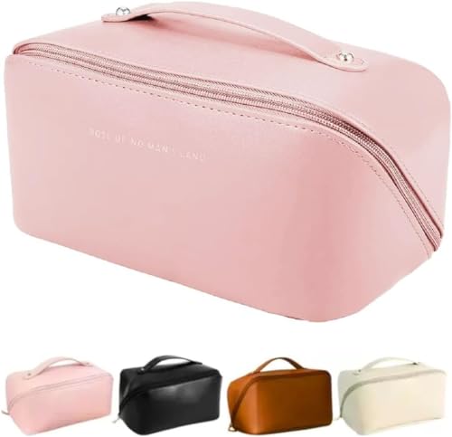 Bolsa Necessaire Feminina Organizador Maquiagem Viagem Blogueira cosméticos Bolsa Cosmética-Lene (Rosa)