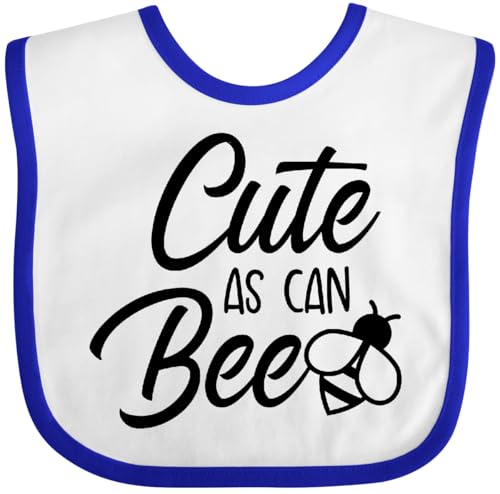inktastic Cute As Can Bee, Honey, Bumble Bee, Typography Baby Bib