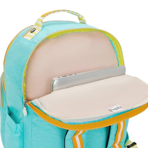 Image of Kipling Women's Seoul Extra Large Fc 17 inch Laptop Backpack, Durable, Roomy with Padded Shoulder Straps, Built-In Protective Sleeve