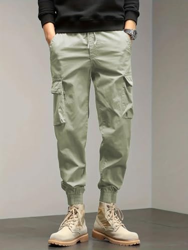 Image of TagasMen's Tapered Jogger Cargo Pant || Trousers Casual Pant || Cargo Pant || Jeans Pant || Track Pant for Man ||(MC-13)