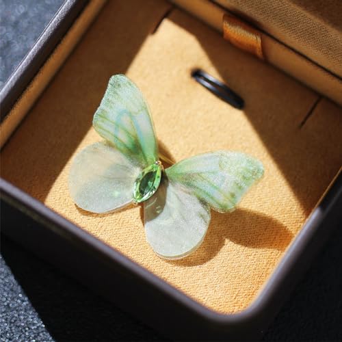 Image of 3D Butterfly Brooch Pins Beautiful fabric butterfly Pin Decorative Pins Art Curtain Crafts Decoration Home Decor Accessory