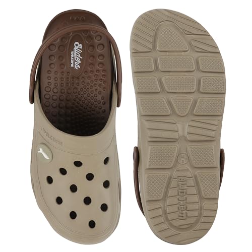 Image of Welcome Men's Casual Clogs /Sandals with Adjustable Back Strap for Adult | Comfortable & Light Weight | Stylish & Anti-Skid | Waterproof & Regular Flipflops