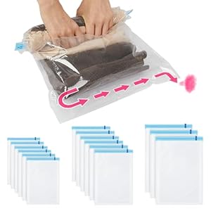 【値下げ】【衣替えにも】WANALIT 衣類圧縮袋 15枚入 3サイズ 569円（37.9円/枚）！プライム会員は送料無料！