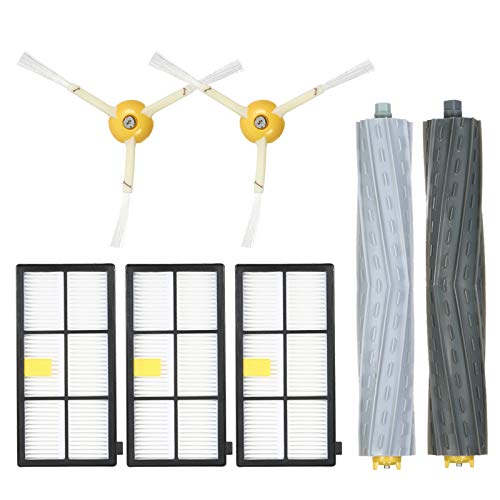 La mejor selección de Roomba 960 al mejor precio. 44 Paquete de 7 Kit de accesorios de repuesto para aspiradora Roomba serie 800 y 900 805 860 861 864 866 870 880 890 891 894 960 961 964 966 980 - Cepillo ctor de residuos sin enredos...