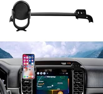 Autorder Car Phone Holder for 2024 2025 2026 Ford Ranger Accessories Phone Mount Cell Phone Automobile Cradles Hands-Free 360 Degree Rotation